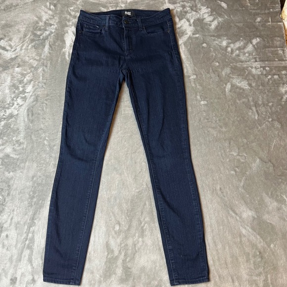 PAIGE Verdugo Ultra Skinny Dark Wash Jeans Women Size 28 - Picture 1 of 6